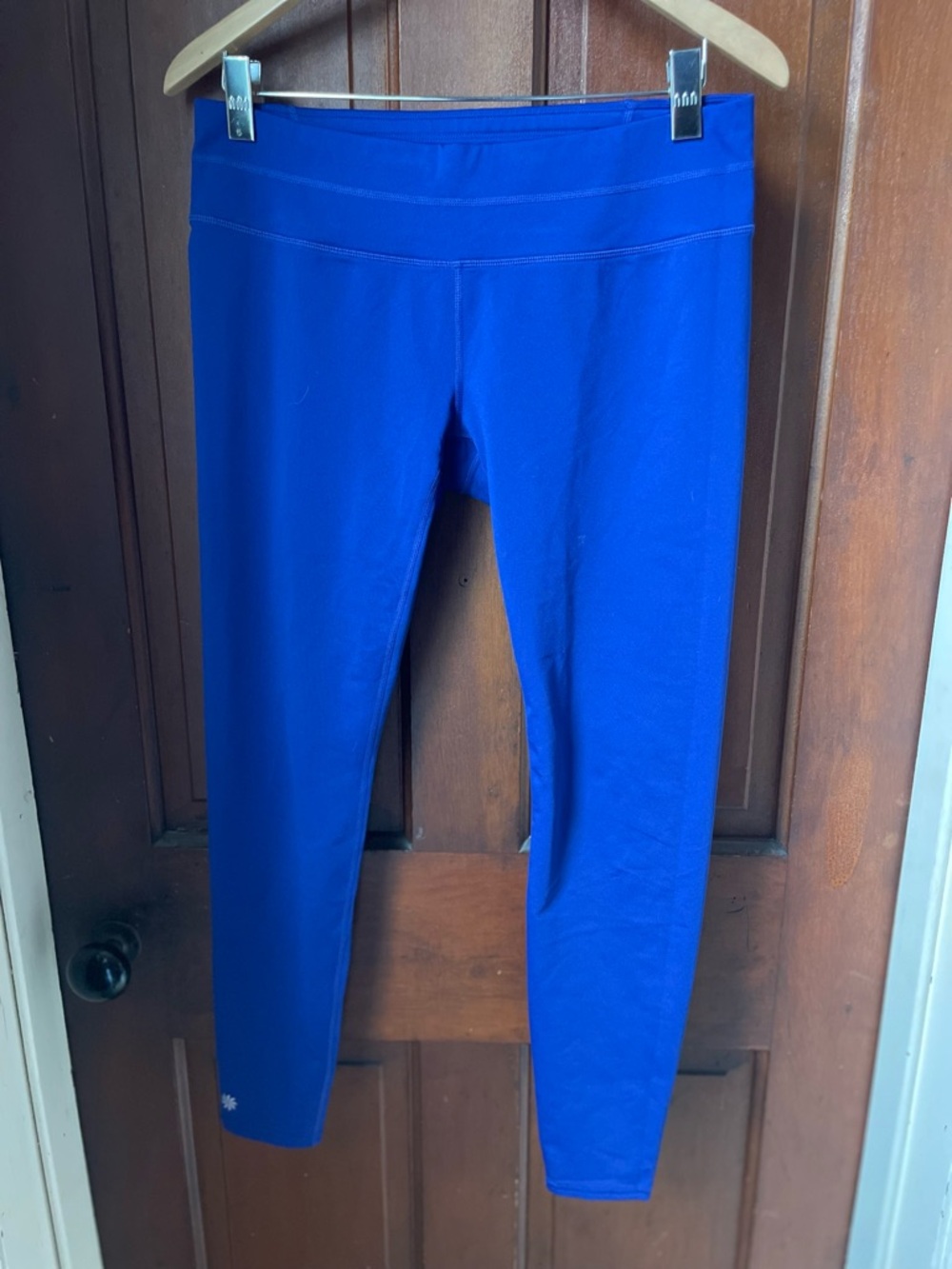 Athleta women's large blue athletic leggings